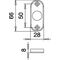 Rosettengrt.Lecce 1405/42KV/42KVS Alu.F49/F9-2 rd.SK/OL DIN L/R D/D HOPPE
