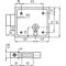 Kastenriegelschloss 150 DIN L/R BB m.Flachschließbl.Dornm.60mm BEVER