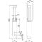 Türfeststeller 3837 0060 22 Zinkdruckg.silber lack.Hubh.90mm Türmontage DENI
