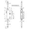 Schlosskasten 140UMV DIN L/R Maß A40xB94xC173mm Dornm.60mm AMF