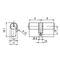 Profildoppelzylinder PZ 8800 31/40mm Anz.Schlü.3 versch.-schl.BKS
