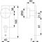 Knopfkurzschild 58/202K Alu. F2 Entf. 72mm PZ HOPPE
