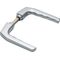 Türdrückerpaar Frankfurt 117L Alu.F1 o.Rosetten 4-KT.8mm HOPPE