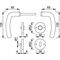 Rosettengrt.Den.E1310Z/42KV/42KVS VA F69 rd.OB DIN L/R D/D HOPPE