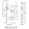 Panik-Einsteckschloss Ser.20 APE Fkt.E rd 20/55/72/9mm DIN li.VA SSF