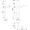 Langschildgarnitur Weimar M112SLN/2007 MS F73 BB 72mm DIN L/R HOPPE