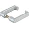 Glastürdrückerpaar RONDO LM silber elox.f.Drückerf.4-KT.8mm DORMA-GLAS