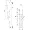 Tortreibriegel PLANO 13mm Schlaufenanzahl 3 STA hell verz.DENI