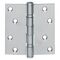 Kugellagertürscharnier VA ktg.76x76mm DIN L/R ma ausziehb.Stift INTERSTEEL