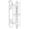 Kantriegel 9221 Stulpl.285mm Stulp-B.22mm STA verz.Hub 20mm DENI