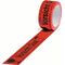 Warnklebeband PP Vorsicht Glas L.66 m,B.50mm rot Rl.TRANSPAK