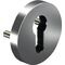 Schlüsselrosette 6612 PZ AL Alu.F1 Schildst.9mm PZ rd.OGRO