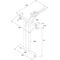 Klapptisch-Gestell CR pol.H.710-715mm Befestigungsschrauben BMB