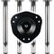 Tischbein-Set VA-Eff.80mm H.710mm Platten-Befestigung BMB