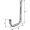 Wandhaken einfach A.150mm STA verz.H.215mm D.18mm GAH - VPE: 5