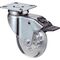 Lenkrolle m.Festst.D.50mm Trgf.40kg m.Platte Gleitlager Ku.transp.BS ROLLEN