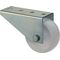 Torbockrolle D.80mm Trgf.50kg m.Platte Ku.BS ROLLEN