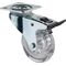 Lenkrolle m.Festst.D.50mm Trgf.40kg m.Platte m.Festst.Ku.transp.BS ROLLEN