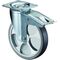 Lenkrolle D.100mm Trgf.110kg m.Festst.Ku.104x80mm BS ROLLEN