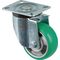 Lenkrolle D.100mm Trgf.200kg Lenkrollen PU Platte L105xB85mm Farbe Rl.grün
