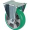 Bockrolle D.160mm Trgf.600kg Bockrollen PU Platte L138xB109mm Farbe Rl.grün