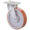Schwerlast-Lenkrolle D.125mm Trgf.550kg Guß-PU Platte L138xB110mm BS ROLLEN