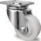 Schwerlast-Lenkrolle D.80mm Trgf.300kg Ku.Platte L100xB85mm Farbe Rl.weiß PROMAT