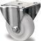Schwerlast-Bockrolle D.100mm Trgf.500kg Ku.Platte L100xB88mm Rl.weiß PROMAT