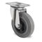 Lenkrolle D.200mm Trgf.205kg m.Platte PP Rollenlager VG grau PROMAT