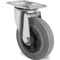 Lenkrolle D.100mm Trgf.75kg m.Platte PP VG grau PROMAT
