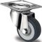 Lenkrolle D.50mm Trgf.50kg m.Platte Platten-B.60mm Gleitlager VA TPE PROMAT