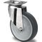 Lenkrolle D.125mm Trgf.100kg m.Platte Platten-B.70mm Gleitlager VA TPE PROMAT