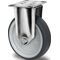 Bockrolle 100mm 135kg TPE Gleitlager VA 77x67mm PP PROMAT