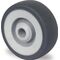 Ersatzrad D.50mm Trgf.50kg TPE grau Achs-D.6mm Nabenl.22mm PROMAT
