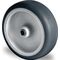 Ersatzrad D.75mm Trgf.75kg TPE grau Achs-D.6mm Nabenl.28mm PROMAT
