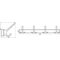 Huthakenleiste 0822-0824 4 Hak.A.96mm LM silberf.elox.H.102mm HERMETA