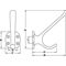 Huthaken 0026 einfach A.85mm Alu.silberf.elox.H.97mm HERMETA