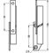 Trennwandscharnier 6030/31 VA 316L Rollenlänge 100mm DIN re.HERMETA
