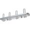 Wandgarderobe Alu.F1 naturf.3 Hut-/6 Mantelh.L.600mm Hakenabstand 200mm