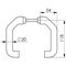 Türdrückerlochteil 476L LM F1/silberf.Schlosskästen gekr.4-KT.8mm AMF