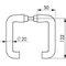 Türdrückerpaar 475 LM 105 o.Rosetten 4-KT.8mm AMF