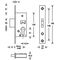 RR-Riegel-Einsteckschloss PZ 24/30mm DIN L/R VA ktg.Stulpl.160mm SSF