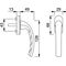 Fenstergriff Tokyo 0710/U26 Alu.F1/naturf.32mm Stand.HOPPE