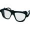 Schutzbrille EN 166 Bügel schwarz,Scheibe klar Nylon,Glas
