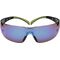 Schutzbrille SecureFit-SF400 EN 166,EN 172 Bügel schwarz grün,Scheiben blau PC