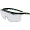 Schutzbrille Kubik EN 166 EN 170 Bügel schwarz/grün,Scheibe klar PC PRO FIT