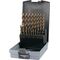 Spiralbohrer-Satz DIN 338 UNI D.1-10x0,5mm HSSE Co 5 19-tlg.