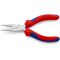 Flachrundzange L.140mm flach/rund ger.Mehrkomp.-Hüllen KNIPEX