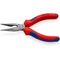Flachrundzange L.140mm flach/rund ger.pol.Mehrkomp.-Hüllen KNIPEX