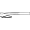 Flachpinzette Gesamt-L.120mm eckige Spitzen VA PROMAT